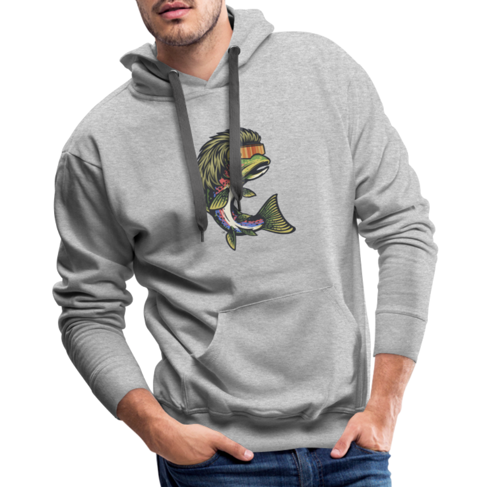 Trout Mullet Premium Hoodie - heather grey