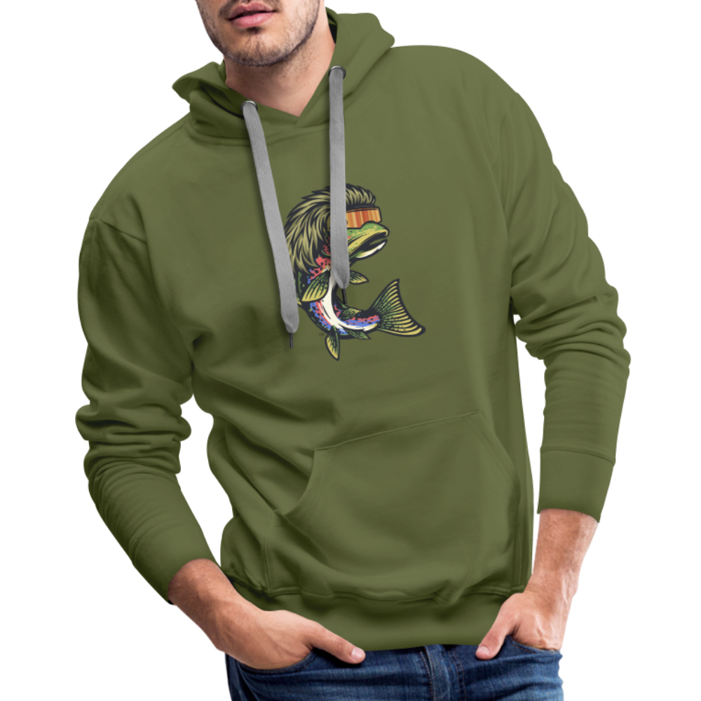 Trout Mullet Premium Hoodie - olive green