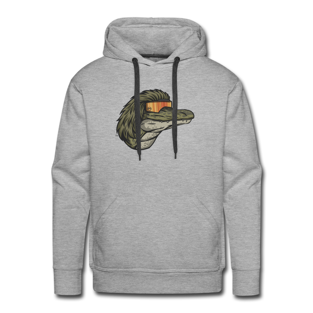 Gator Mullet Premium Hoodie - heather grey