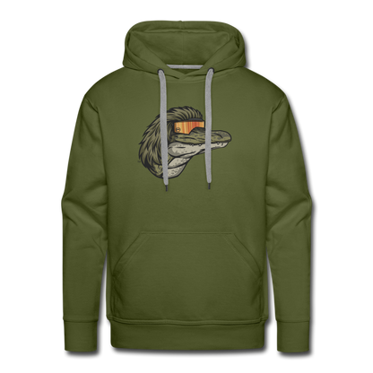 Gator Mullet Premium Hoodie - olive green